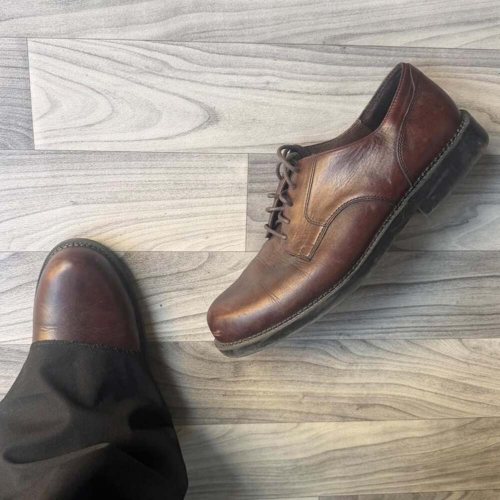 Nunn Bush Leather Oxford Dress Shoes Size 12M Brown Comfort System